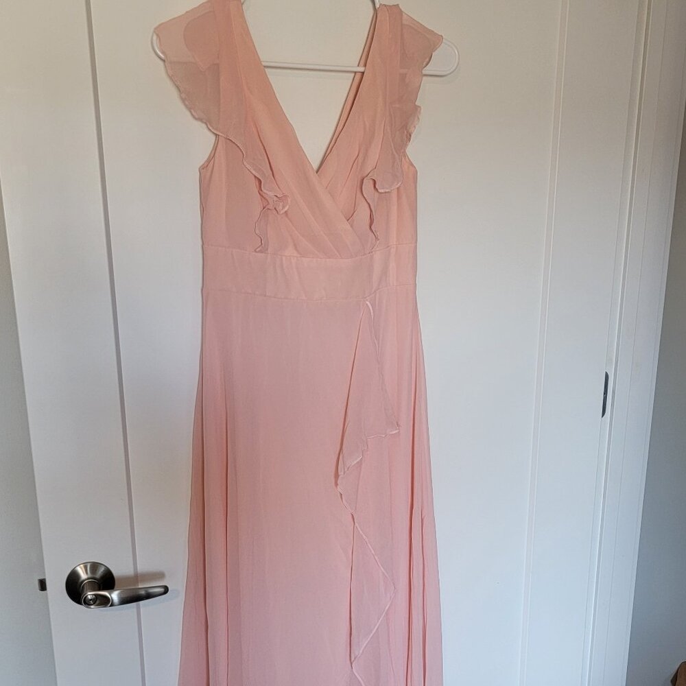 Pink maxi dress, S